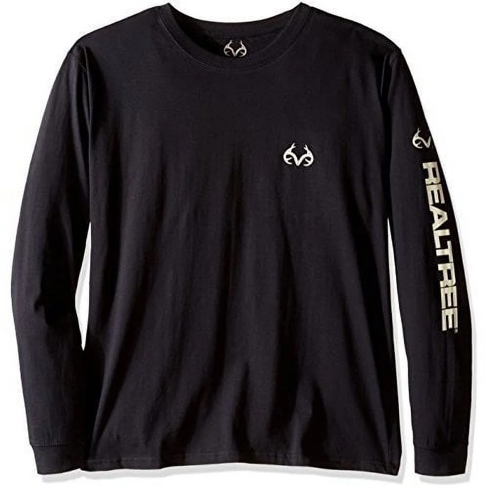 Realtree Black Long Sleeve Tee for Men